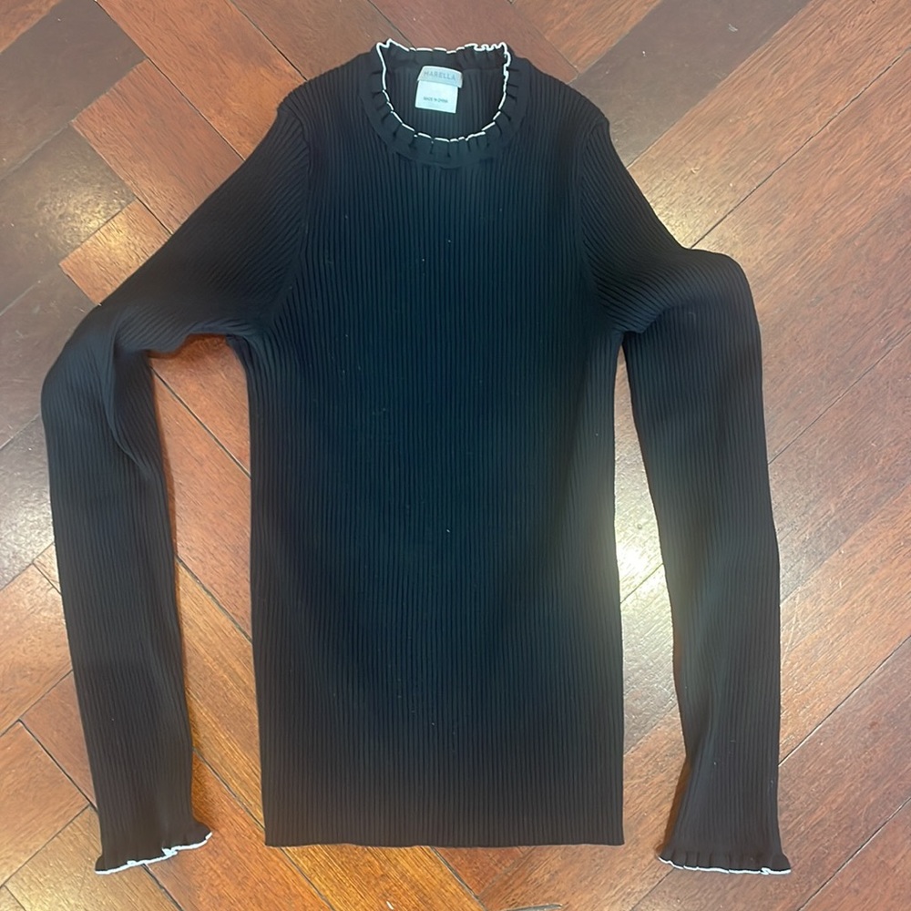 Marella Rica Ribbed Ruffle Trim Sweater - Picture 8 of 12